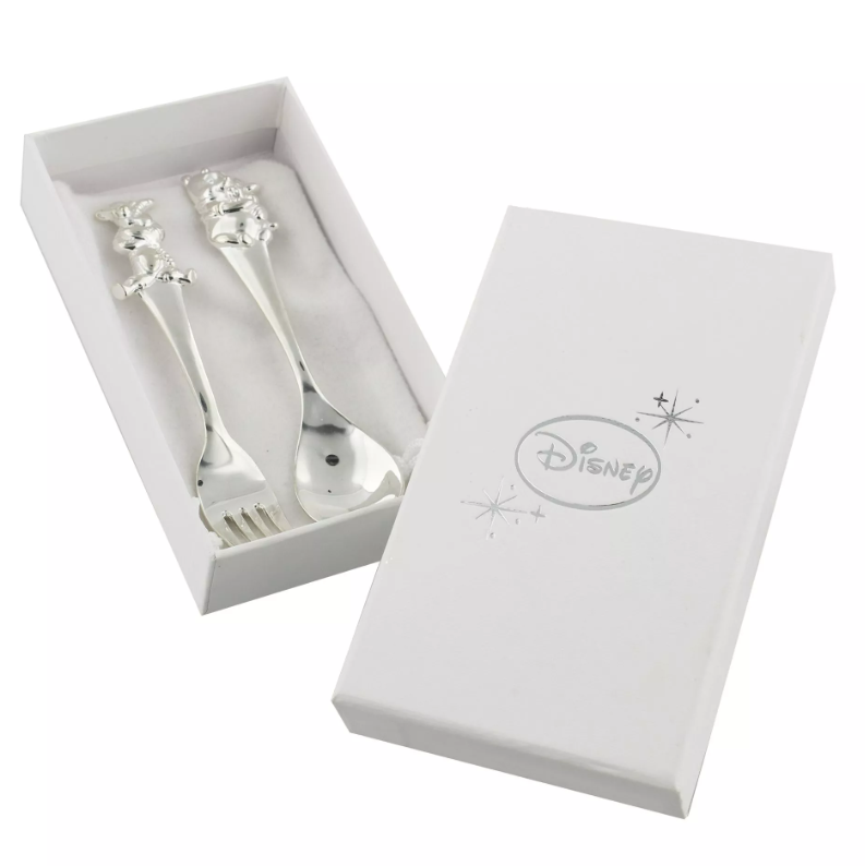 Disney Winnie the Pooh Silverplated Fork & Spoon Set