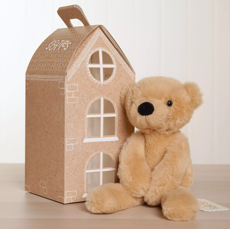 Softies Hudson The Plush Long Leg Light Brown Teddy Bear 30cm