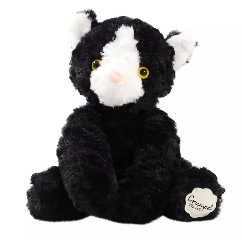 Softies Crumpet The Plush Black and White Cat