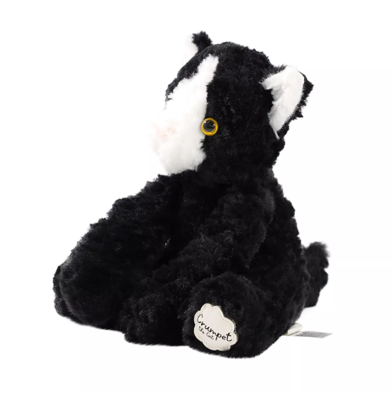 Softies Crumpet The Plush Black and White Cat