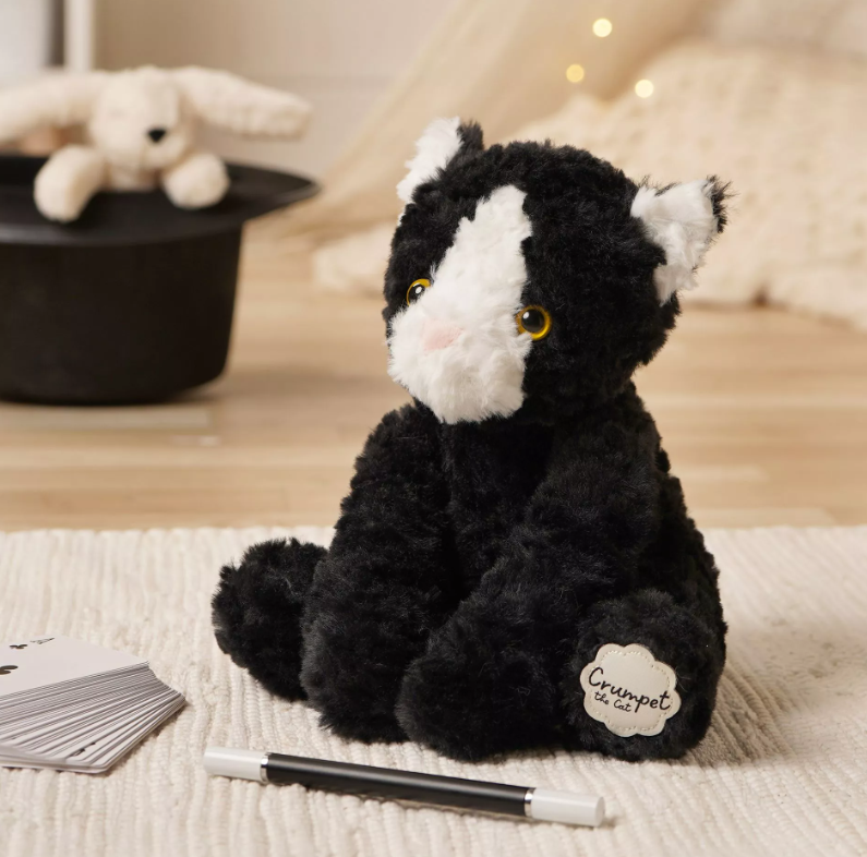 Softies Crumpet The Plush Black and White Cat