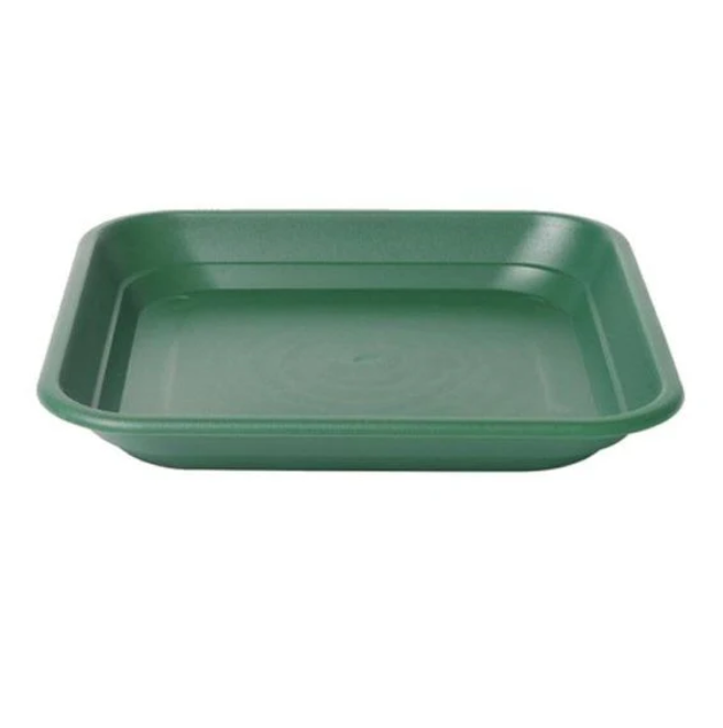Stewart Plastics Balconniere Square Tray Green