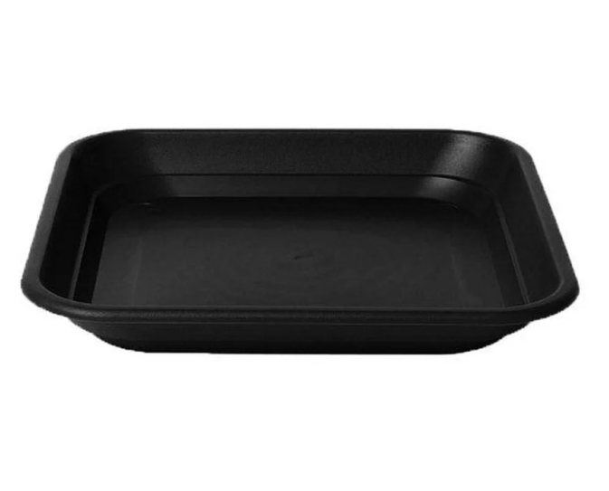 Stewart Plastics Balconniere Square Tray Black
