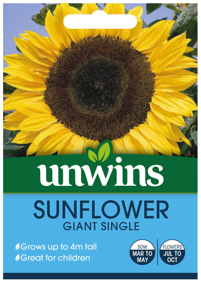 Unwins Sunflower Giant Single Seeds