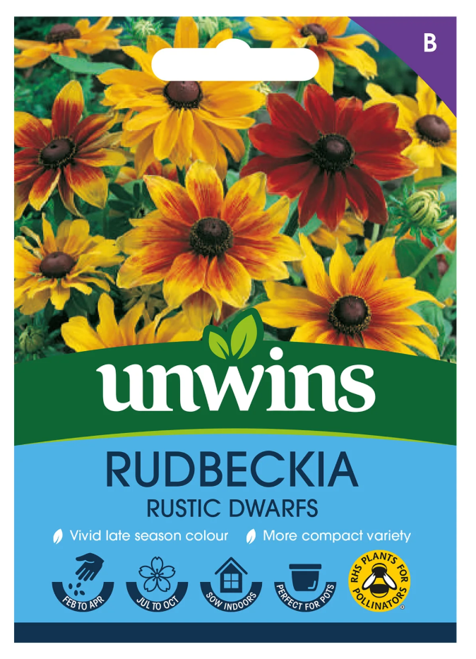 Unwins Rudbeckia Rustic Dwarfs Seeds