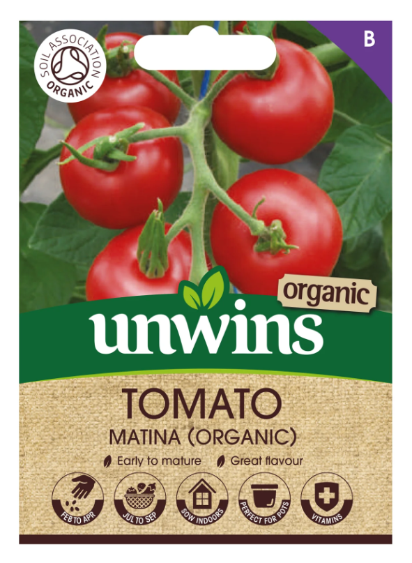Unwins Organic Tomato Matina Seeds