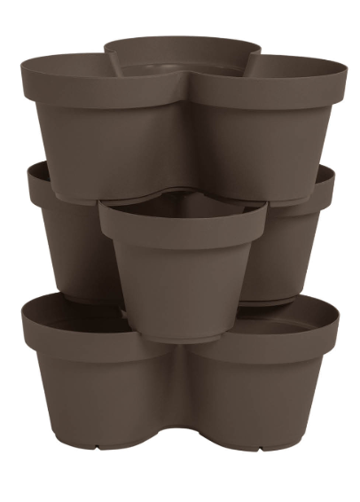 Treadstone Contemporary Tower Pot 36x13cm Latte