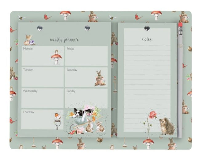 Wrendale 'Garden Friends' Garden Animal Weekly & Shopping Planner Pad