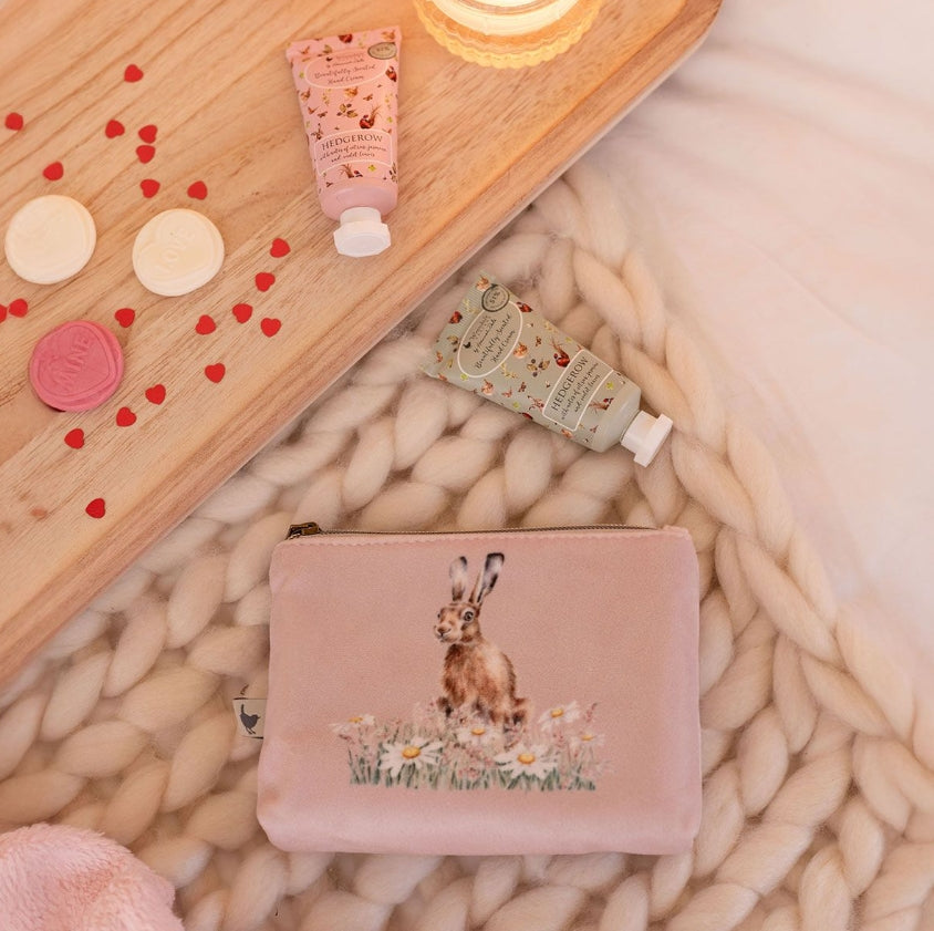 Wrendale 'Hedgerow' Hare and Mouse Mini Hand Cream Gift Pouch