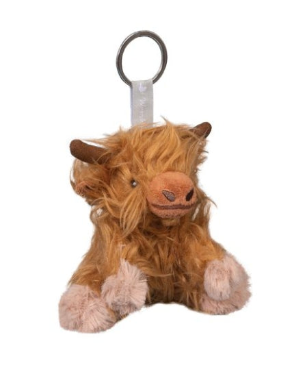 Wrendale 'Gordon' Highland Cow Plush Character Keyring