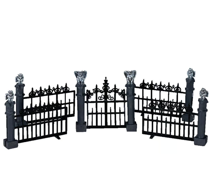 Lemax Gargoyle Fence Set Of 5 44139