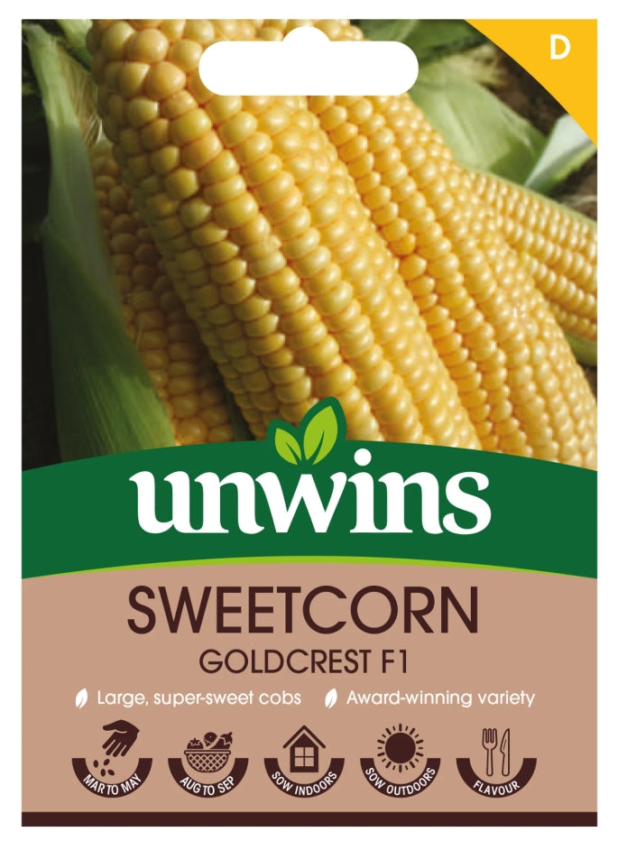 Unwins Sweetcorn Goldcrest F1 Seeds