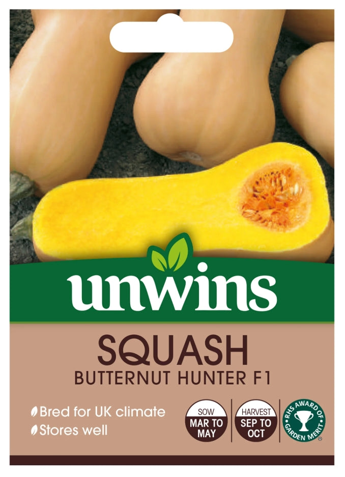 Unwins Butternut Squash Hunter F1 Seeds