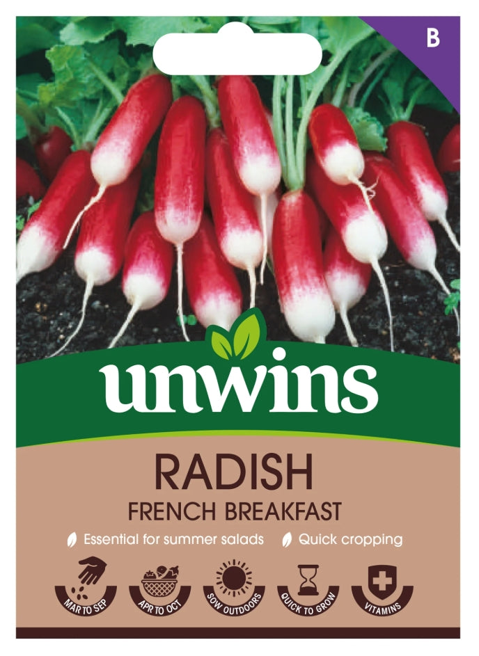Unwins Radish French Breakfast Seeds