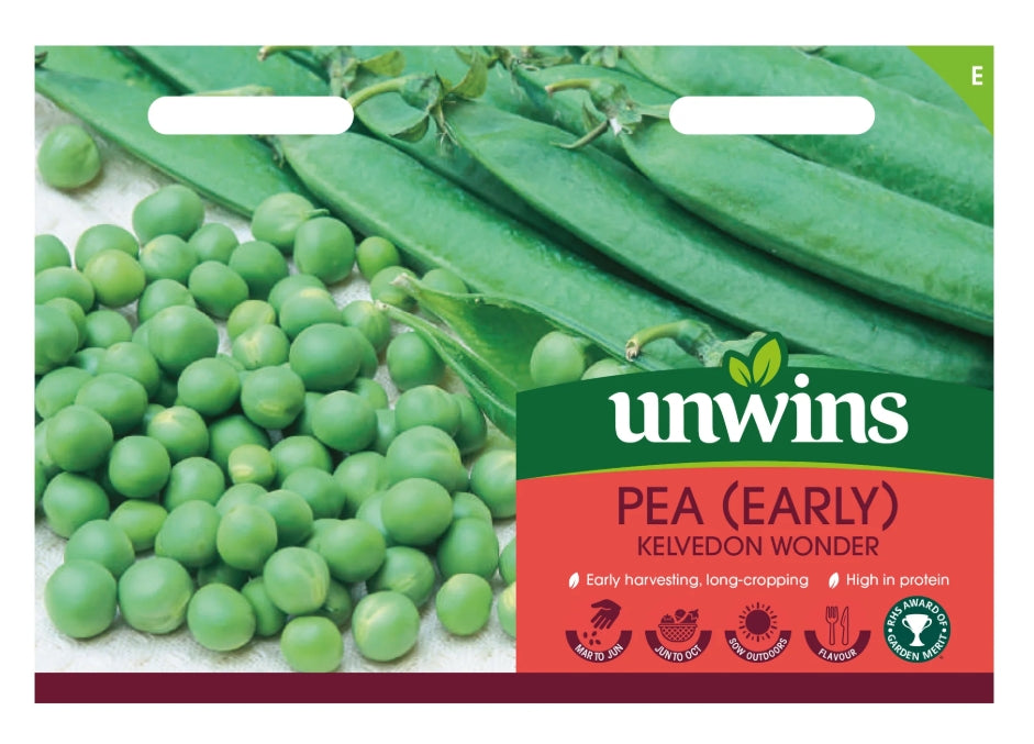 Unwins Early Pea Kelvedon Wonder Seeds