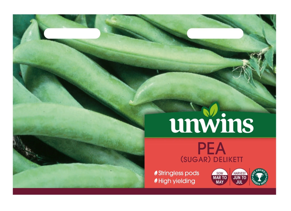 Unwins Sugar Snap Pea Delikett Seeds