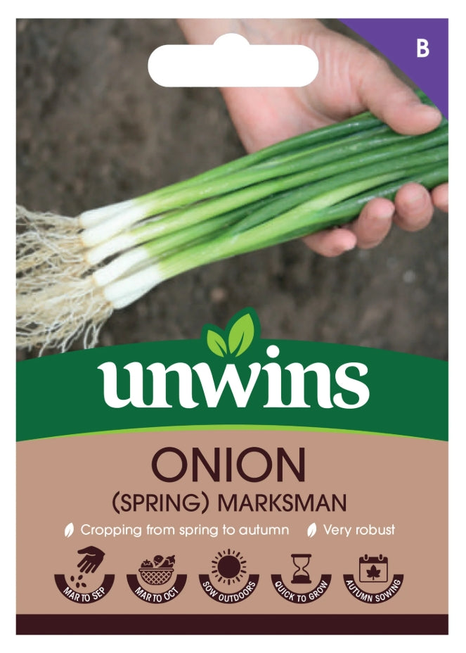 Unwins Spring Onion Marksman Seeds