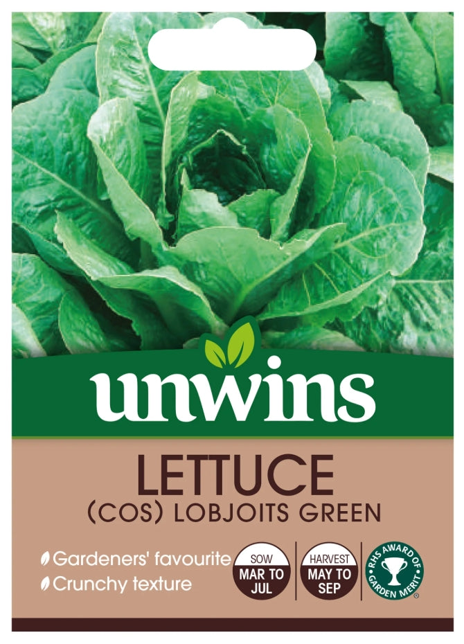 Unwins Cos Lettuce Lobjoits Green Seeds