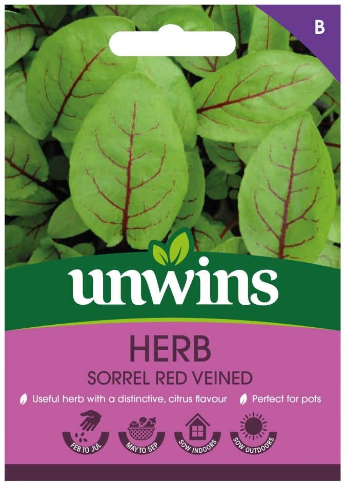 Unwins Sorrel Red Veined Seeds