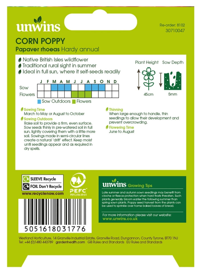 Nature's Haven Corn Poppy Seeds