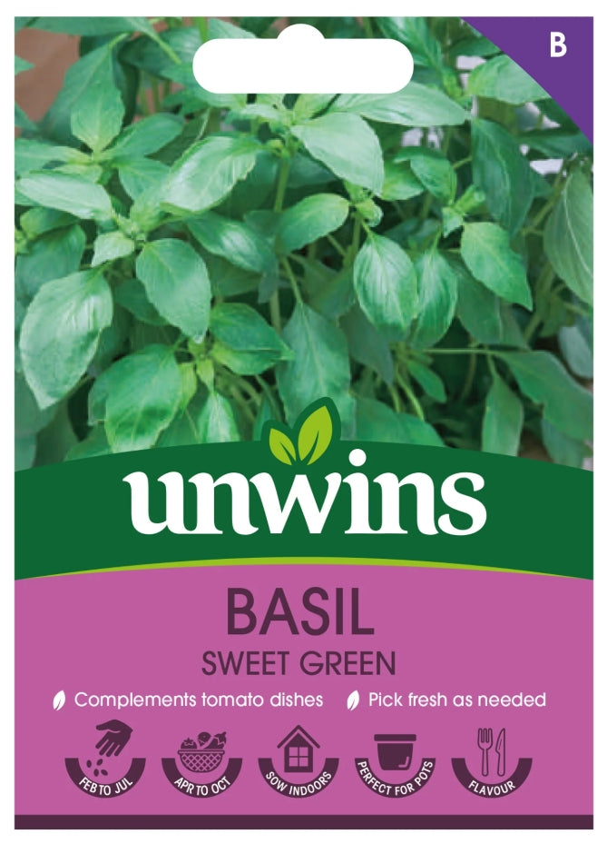 Unwins Basil Sweet Green Seeds