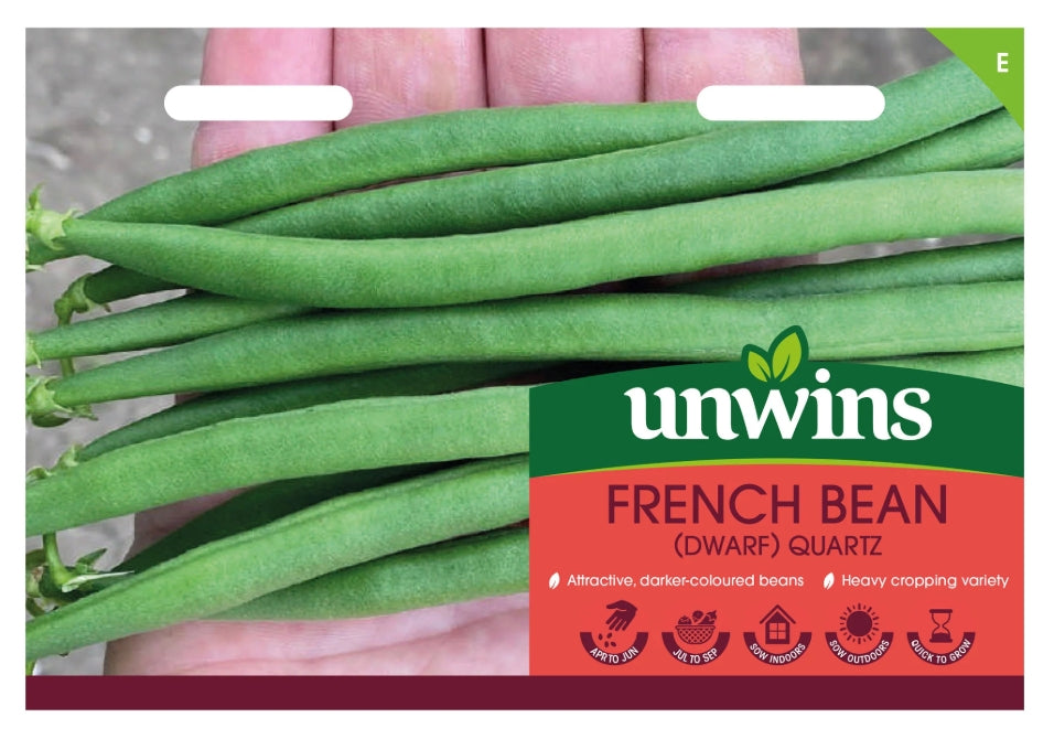 Unwins Dwarf French Bean Quartz Seeds