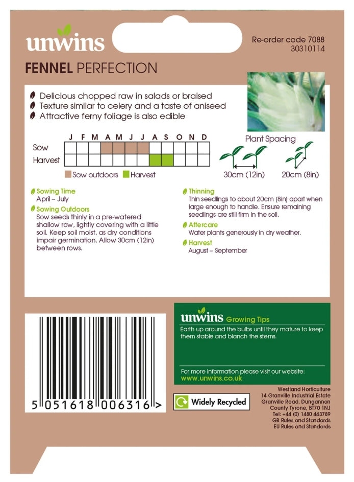 Unwins Fennel Perfection Seeds
