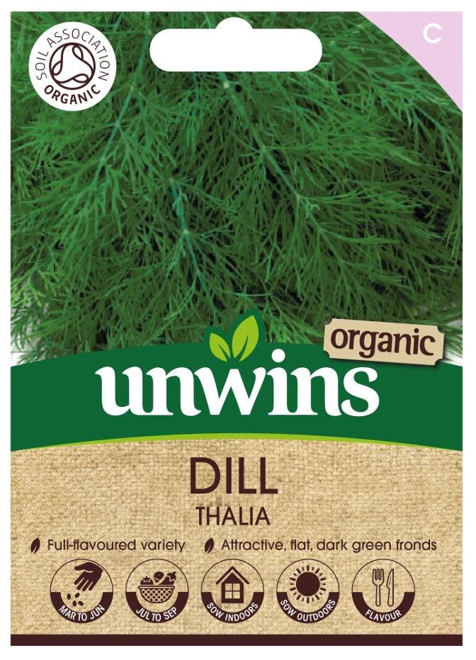 Unwins Organic Dill Thalia Seeds