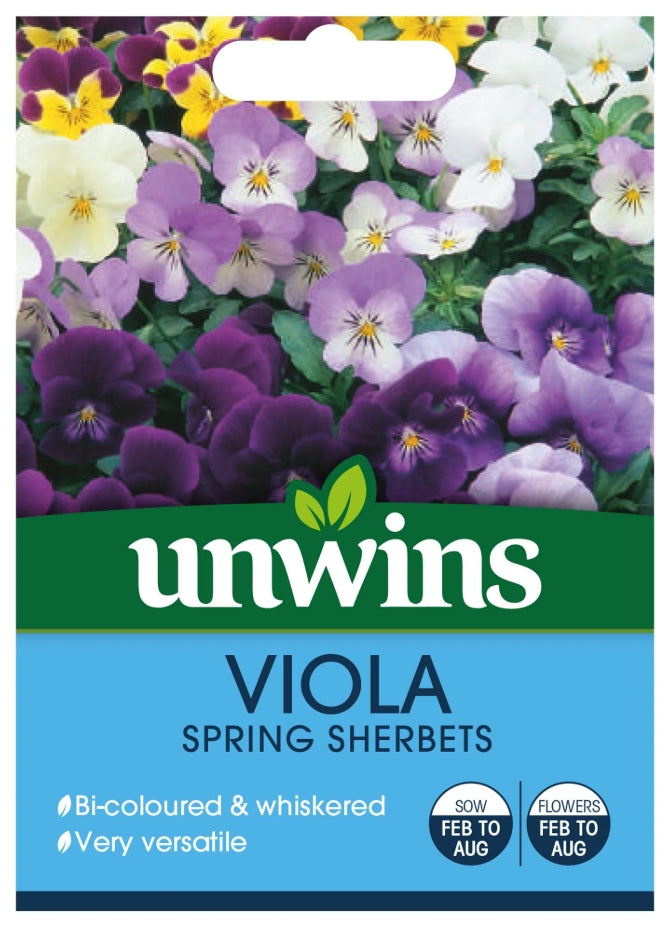 Unwins Viola Spring Sherbets Seeds