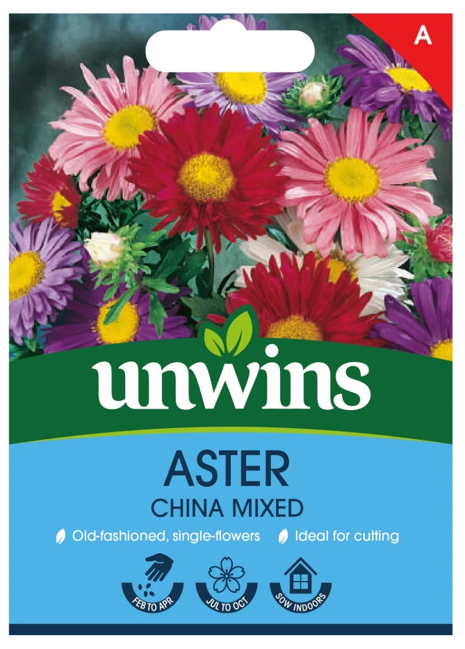 Unwins Aster China Mixed Seeds