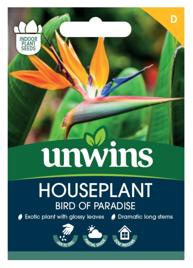 Unwins Houseplant Bird of Paradise Seeds