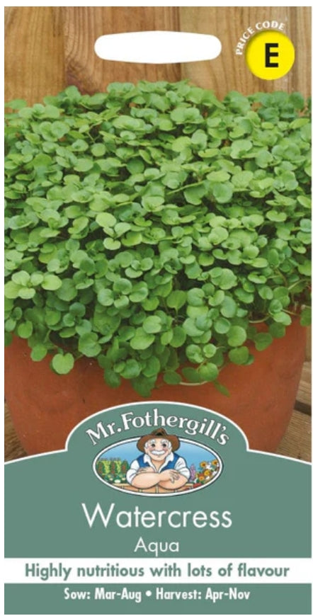 Mr.Fothergills Salad Leaves Watercress Aqua Seeds