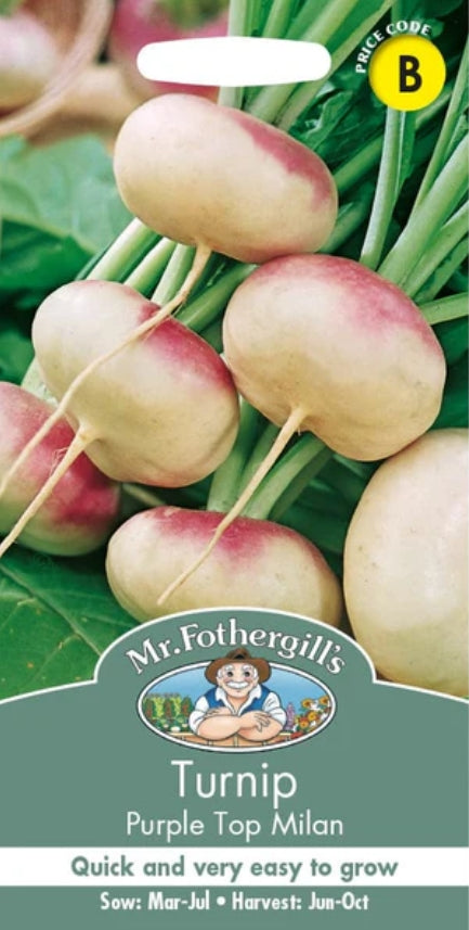 Mr.Fothergills Turnip Purple Top Milan Seeds