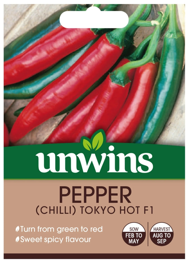 Unwins Chilli Pepper Tokyo Hot F1 Seeds