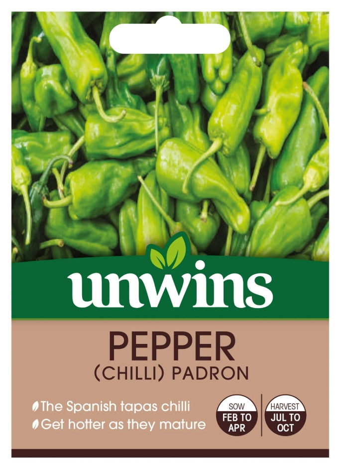 Unwins Chilli Pepper Padron Seeds
