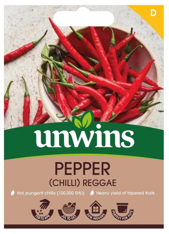 Unwins Chilli Pepper Reggae Seeds