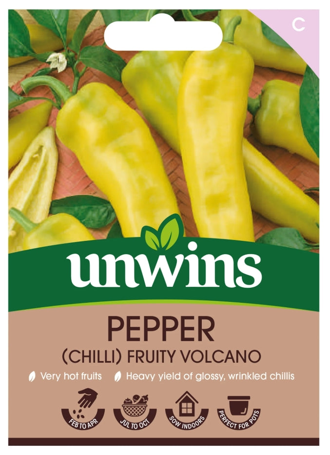 Unwins Chilli Pepper Fruity Volcano Seeds