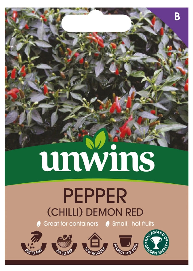 Unwins Chilli Pepper Demon Red Seeds