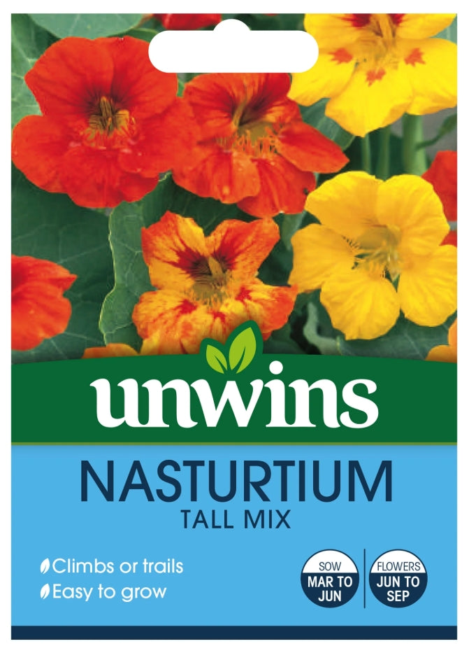 Unwins Nasturtium Tall Mix Seeds