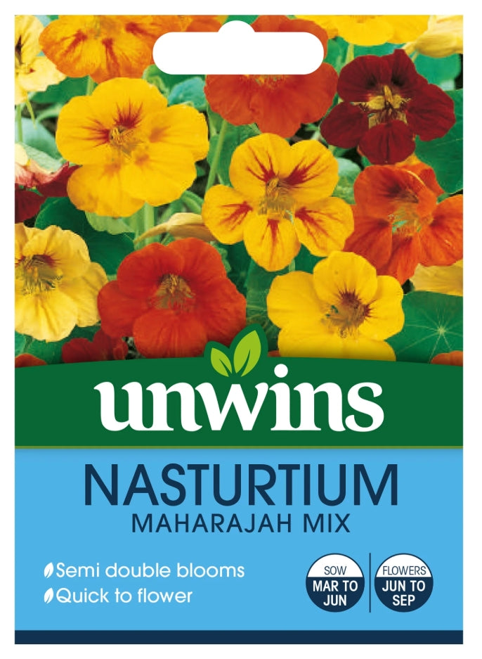 Unwins Nasturtium Maharajah Mix Seeds