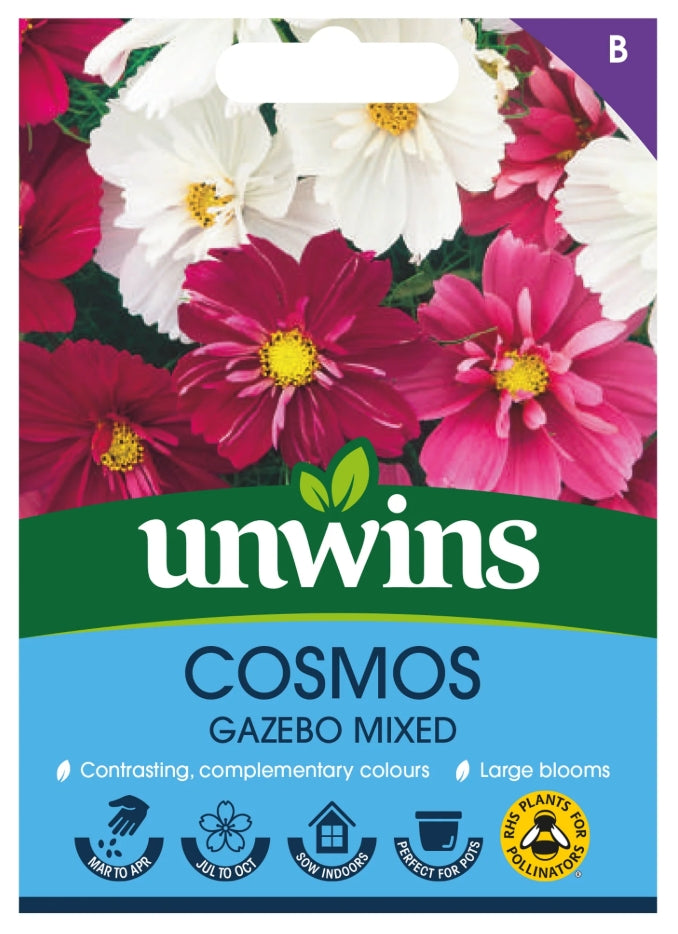 Unwins Cosmos Gazebo Mixed Seeds