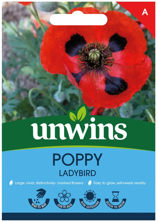 Unwins Poppy Ladybird Seeds