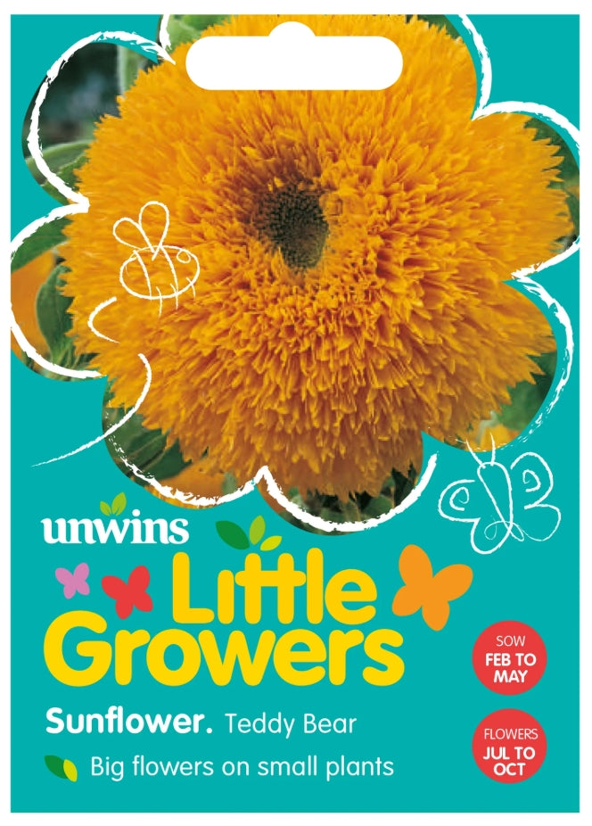 Unwins Little Growers Sunflower Teddy Bear Seeds