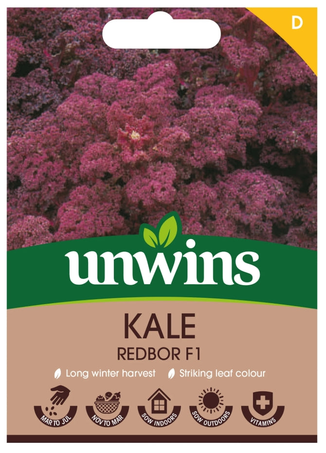 Unwins Kale Redbor F1 Seeds