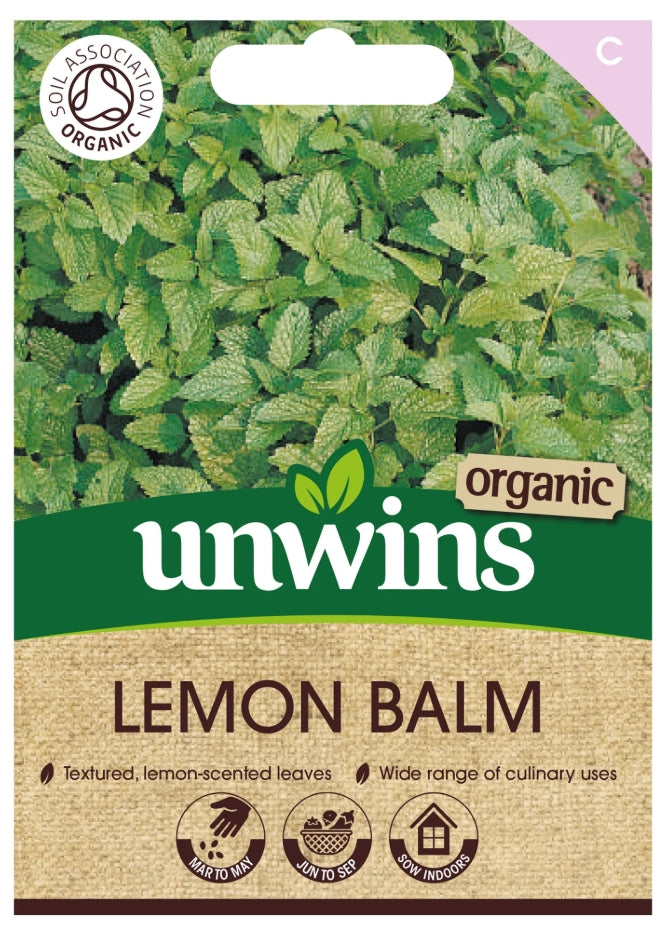 Unwins Organic Lemon Balm Seeds