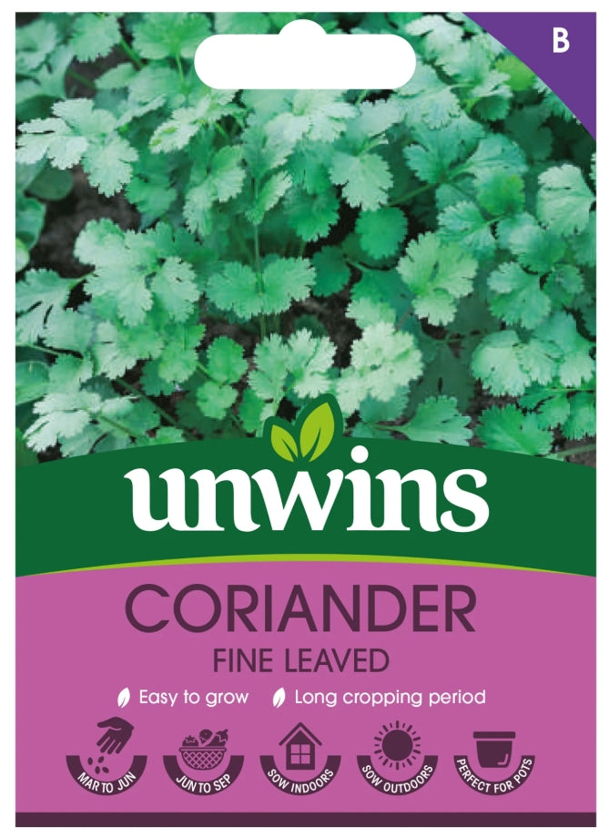Unwins Coriander Fine Leaved Seeds