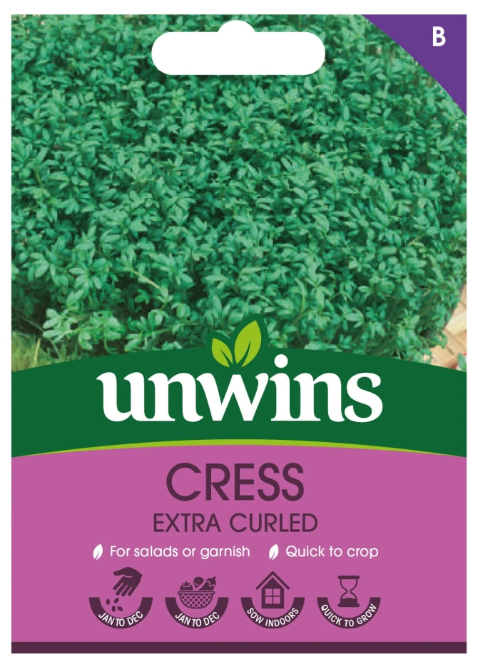 Unwins Cress Extra Curled Seeds