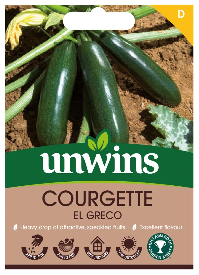 Unwins Courgette El Greco Seeds