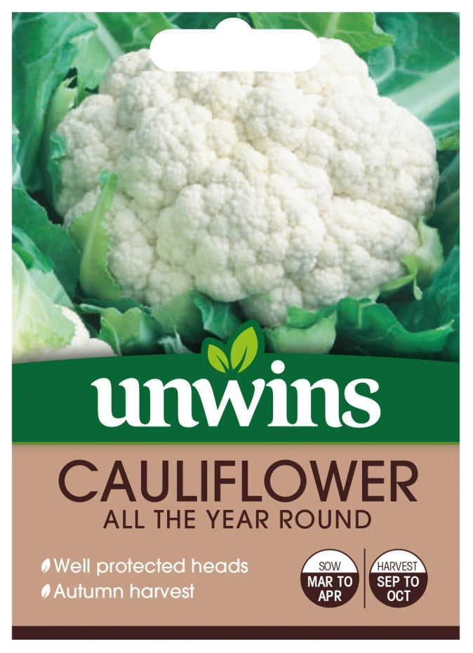 Unwins Cauliflower All The Year Round Seeds