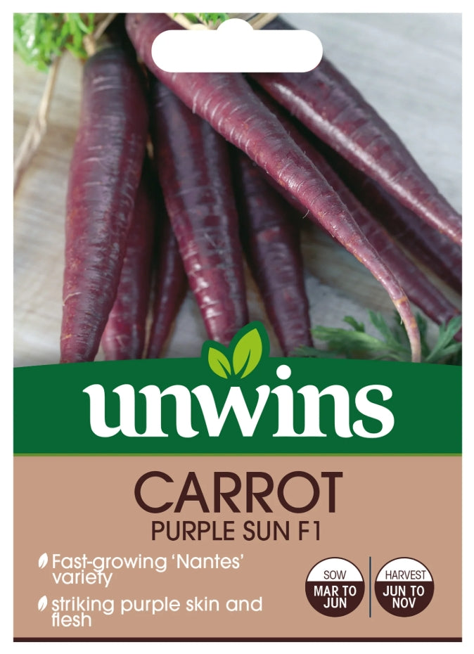 Unwins Carrot Purple Sun Seeds